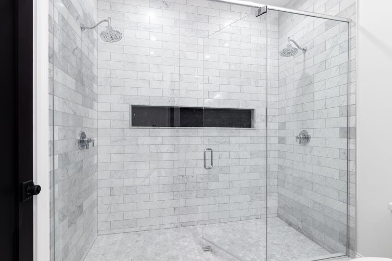 Elegant Shower with Multi-Panel Glass